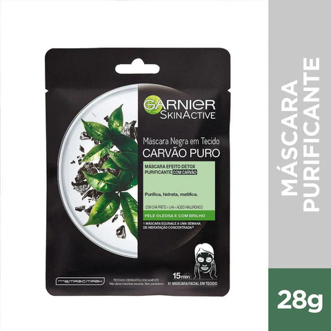 Máscara Facial Detox Garnier Skinactive Carvão Puro 1 Unidade