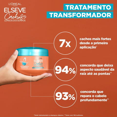 Máscara Para Tratamento Elseve Cachos Longos Dos Sonhos 300G