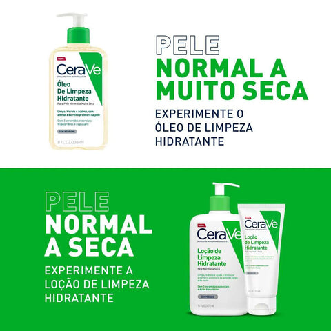 Óleo de Limpeza Hidratante CeraVe Sem Perfume - Pele Normal a Muito Seca - 236 mL