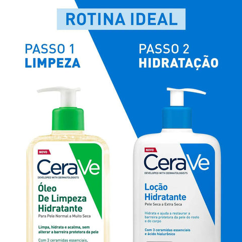 Óleo de Limpeza Hidratante CeraVe Sem Perfume - Pele Normal a Muito Seca - 236 mL