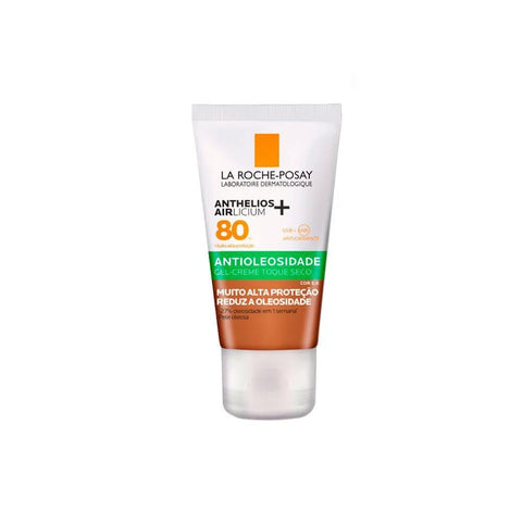 Protetor Solar Facial Antioleosidade La Roche-Posay Anthelios Airlicium  Cor 5.0 - FPS 80 - 40 g