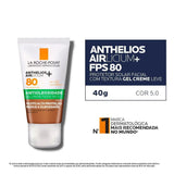 Protetor Solar Facial Antioleosidade La Roche-Posay Anthelios Airlicium  Cor 5.0 - FPS 80 - 40 g