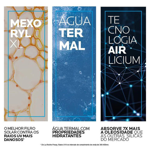 Protetor Solar Facial Antioleosidade La Roche-Posay Anthelios Airlicium  Cor 5.0 - FPS 80 - 40 g