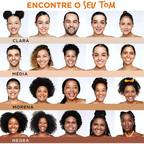 Protetor Solar Facial Garnier Uniform & Matte Vitamina C Morena - FPS 50 - 40 g