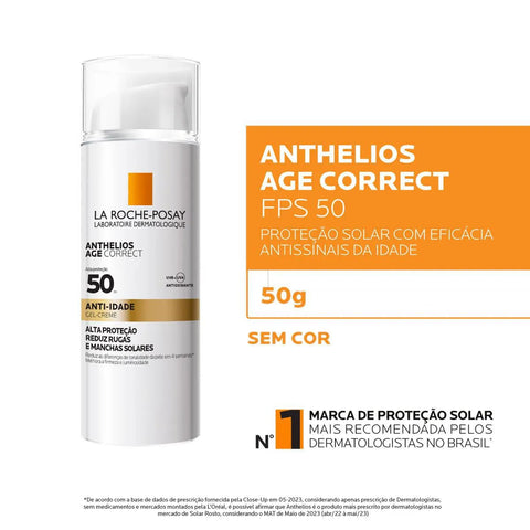Protetor Solar Facial La Roche-Posay Anthelios Age Correct FPS 50 - 50 g