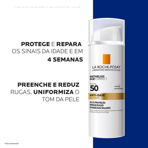 Protetor Solar Facial La Roche-Posay Anthelios Age Correct FPS 50 - 50 g