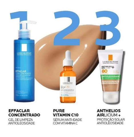 Protetor Solar Facial La Roche-Posay Anthelios Airlicium+ Cor 3.0 - FPS 80 - 40 g