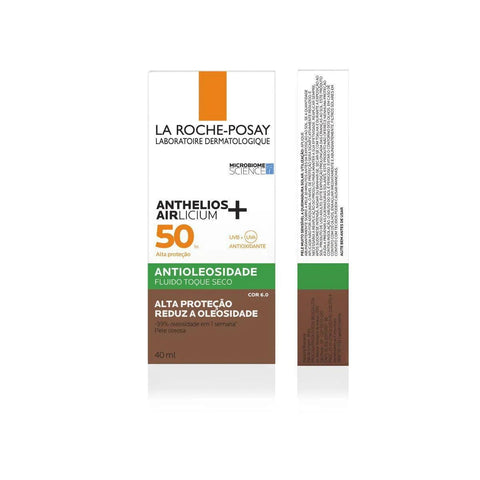 Protetor Solar Facial La Roche-Posay Anthelios Airlicium +  Cor 6.0 - FPS 50 - 40 g