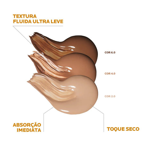 Protetor Solar Facial La Roche-Posay Anthelios Airlicium +  Cor 6.0 - FPS 50 - 40 g