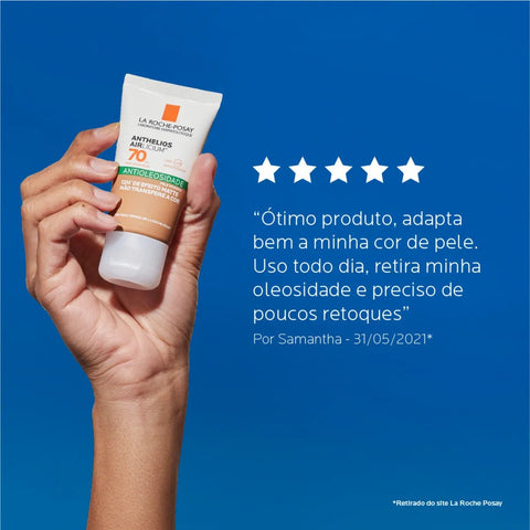 Protetor Solar Facial La Roche-Posay Anthelios Airlicium  Pele Extra Clara - FPS 70 - 40 g