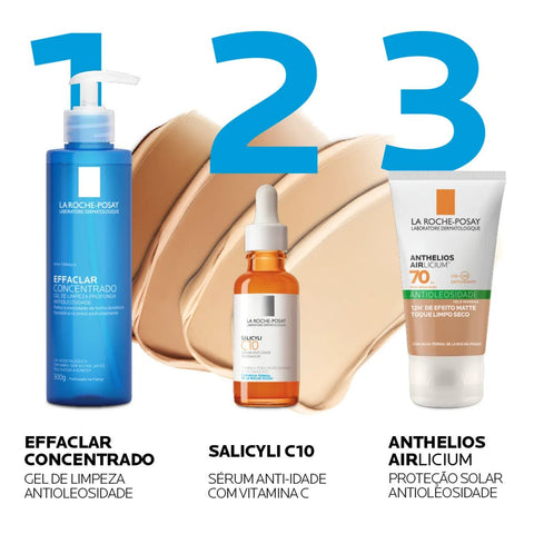 Protetor Solar Facial La Roche-Posay Anthelios Airlicium  Pele Morena Mais - FPS 70 - 40 g