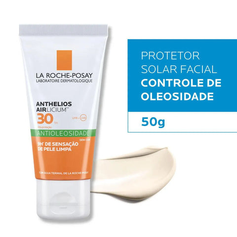 Protetor Solar Facial La Roche-Posay Anthelios Airlicium  Sem Cor - FPS 30 - 50 g