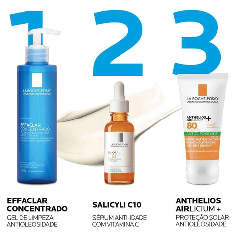 Protetor Solar Facial La Roche-Posay Anthelios Airlicium  Sem Cor - FPS 80 - 40 g