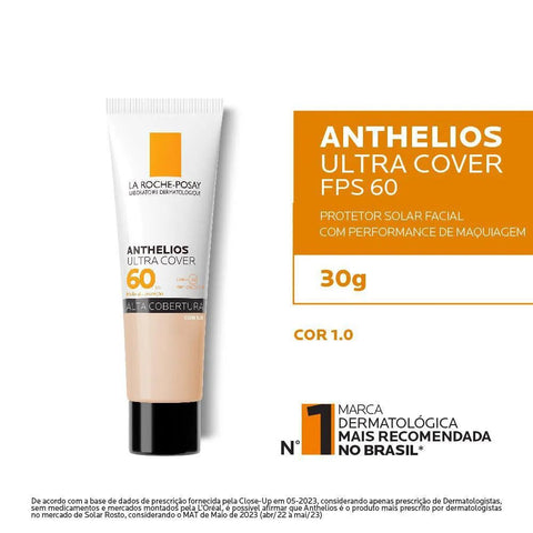 Protetor Solar Facial La Roche-Posay Anthelios Ultra Cover  Cor 1.0 - FPS 60 - 30 g