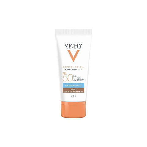 Protetor Solar Facial Vichy Capital Soleil Hydra-Matte Cor 4.0 - FPS 50 - 30 g