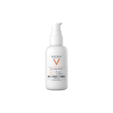 Protetor Solar Facial Vichy Capital Soleil UV-Age Daily Sem Cor - FPS 60 - 40 g