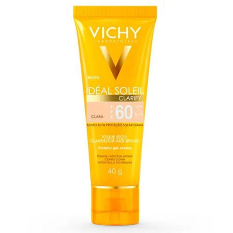 Protetor Solar Vichy Idéal Soleil Clarify Claro - FPS 60 - 40 g