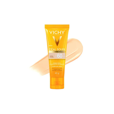 Protetor Solar Vichy Idéal Soleil Clarify Extra Claro - FPS 60 - 40 g