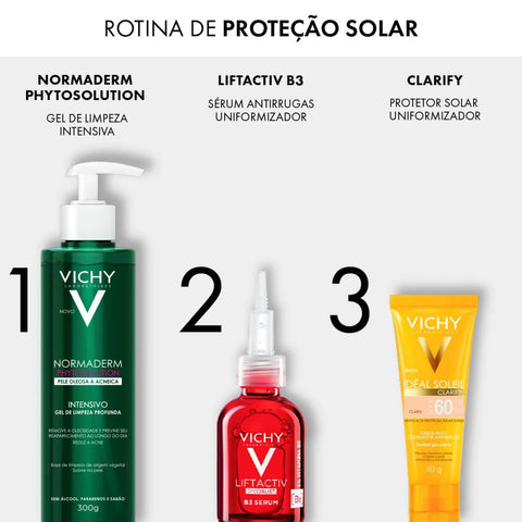 Protetor Solar Vichy Idéal Soleil Clarify Extra Claro - FPS 60 - 40 g