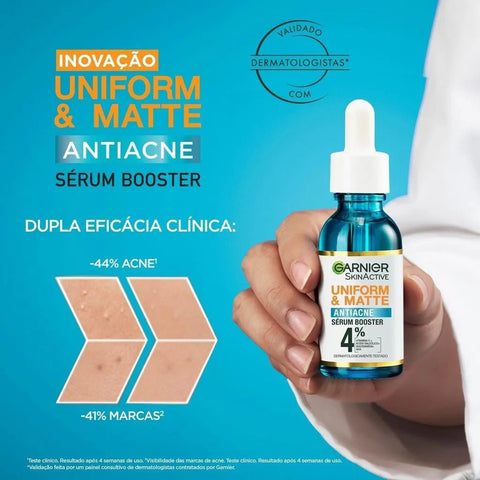 Sérum Booster Facial Antiacne Garnier Uniform &Amp; Matte 15ml