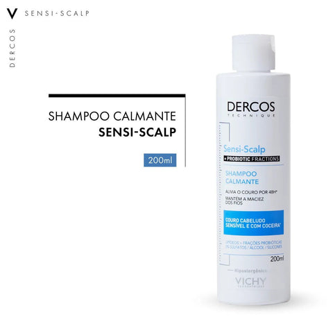 Shampoo Calmante Vichy Dercos  Linha Sensi-Scalp - 200 mL