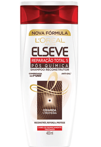 Shampoo Elseve Reparação Total 5 Pós-Química 400Ml