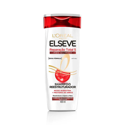 Shampoo Elseve Reparação Total 5 Pós-Química 400Ml
