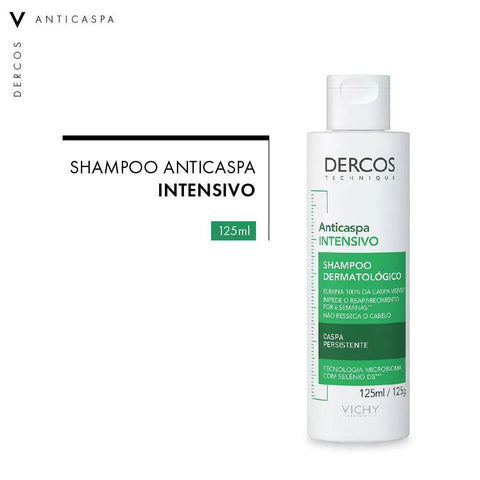 Shampoo Vichy Dercos  Linha Anticaspa DS - Cabelos Secos - 125 mL