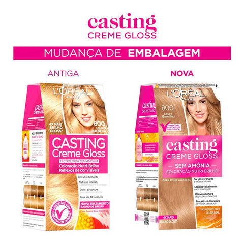 Tinta de Cabelo Semi-Permanente L'Oréal Paris Casting Creme Gloss - Louro Baunilha