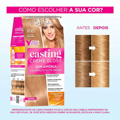Tinta de Cabelo Semi-Permanente L'Oréal Paris Casting Creme Gloss - Louro Baunilha