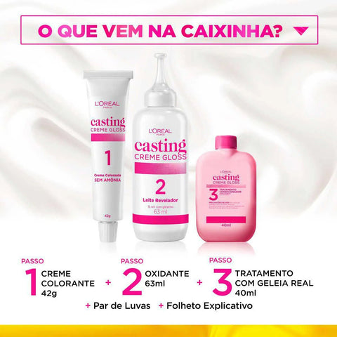 Tinta de Cabelo Semi-Permanente L'Oréal Paris Casting Creme Gloss - Louro Baunilha