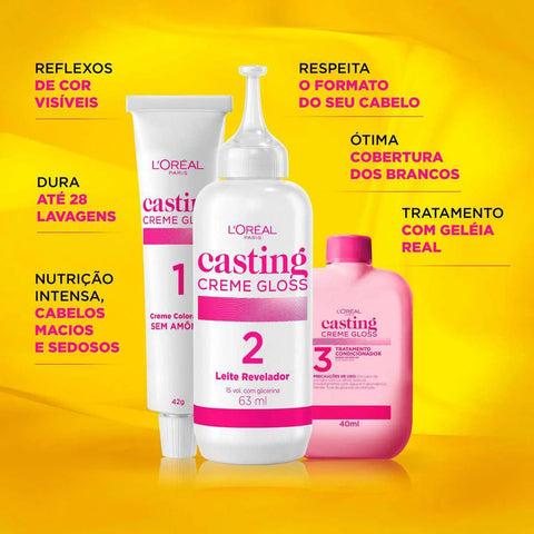 Tinta de Cabelo Semi-Permanente L'Oréal Paris Casting Creme Gloss - Louro Baunilha