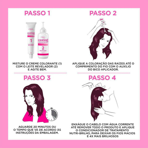 Tinta de Cabelo Semi-Permanente L'Oréal Paris Casting Creme Gloss - Louro Baunilha