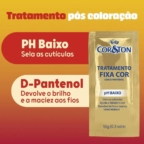 Tintura Cor & Ton Mega Colors Nº 1.100 Preto Onix