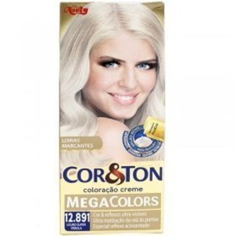 Tintura Cor & Ton Mega Colors Nº 12.891 Louro Super Pérola