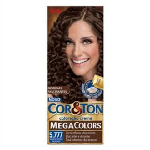 Tintura Cor & Ton Mega Colors Nº 5.777 Marrom Intenso Profundo