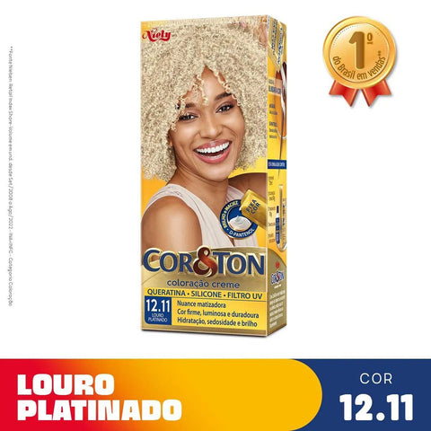 Tintura Cor & Ton Nº 12.11 Loiro Platinado
