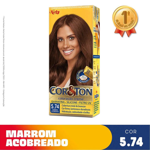 Tintura Cor & Ton Nº 5.74 Marrom Acobreado