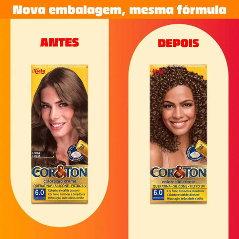 Tintura Cor & Ton Nº 6.0 Louro Escuro