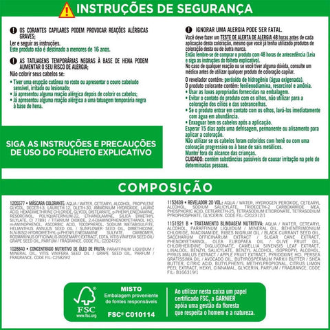 Tintura Garnier Nutrisse Coloríssimos Nº 6646 Pimenta Fogo