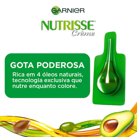 Tintura Garnier Nutrisse Creme Nº 28 Preto Azulado
