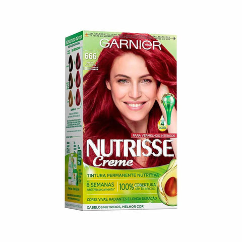 Tintura Garnier Nutrisse Creme Nº 666 Pimenta Malagueta