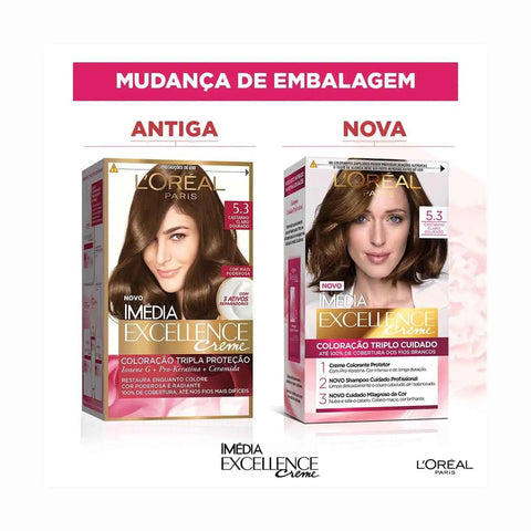 Tintura Imedia 5.3 Castanho Claro Dourado