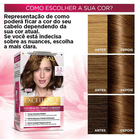 Tintura Imedia 5.3 Castanho Claro Dourado