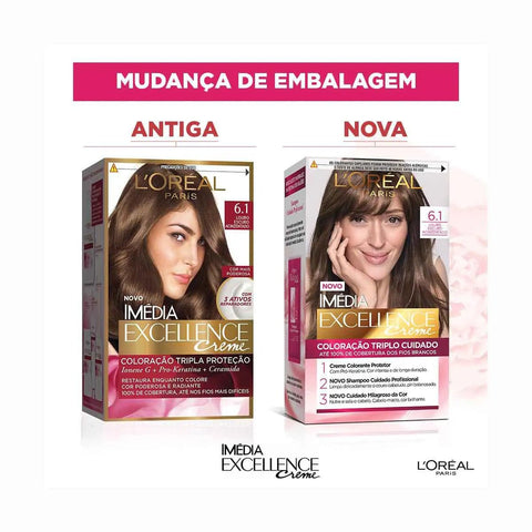 Tintura Imedia 6.1 Louro Escuro Acinzentado