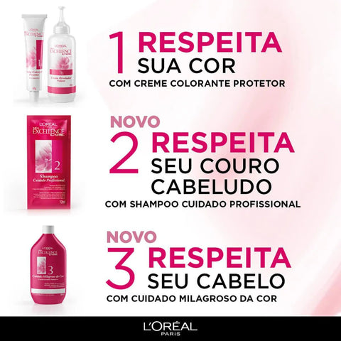 Tintura L'Oréal Imédia Excellence Creme Nº 3 Castanho Escuro