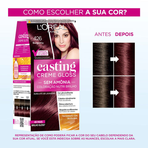 Tonalizante L'Oréal Casting Creme Gloss Nº 426 Borgonha