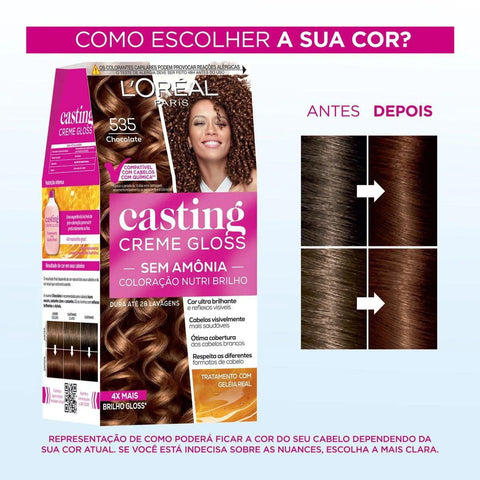Tonalizante L'Oréal Casting Creme Gloss Nº 535 Chocolate