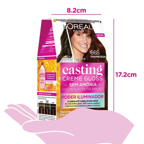 Tonalizante L'Oréal Casting Creme Gloss N° 665 Framboesa