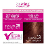 Tonalizante L'Oréal Casting Creme Gloss Nº 670 Chocolate Com Pimenta